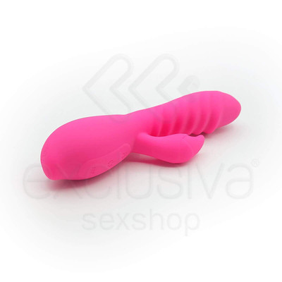 Foto 4 do produto Pleasure Dreams - Vibrador Flexível Estimulador de Ponto G e Clítoris em Silicone Macio com 6 Modos de Vibrações e Função de Auto Aquecimento - 19,5 x 3,7 cm | Cor: Rosa