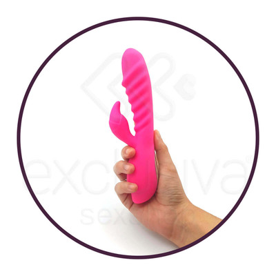 Foto 5 do produto Pleasure Dreams - Vibrador Flexível Estimulador de Ponto G e Clítoris em Silicone Macio com 6 Modos de Vibrações e Função de Auto Aquecimento - 19,5 x 3,7 cm | Cor: Rosa