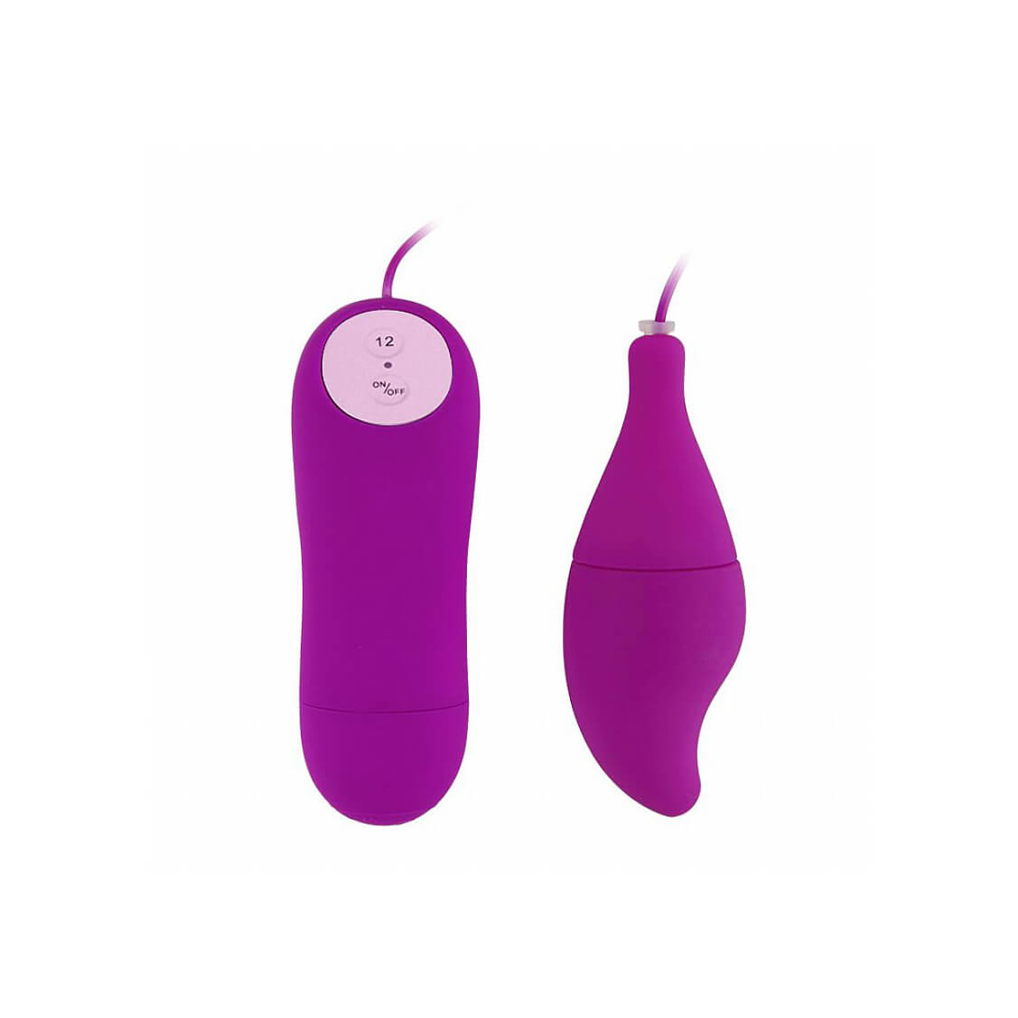 Cápsula Vibratória com 12 Modos de Vibração, Controle Remoto com Fio - Pleasure Shell - 8 x 3 cm - 2