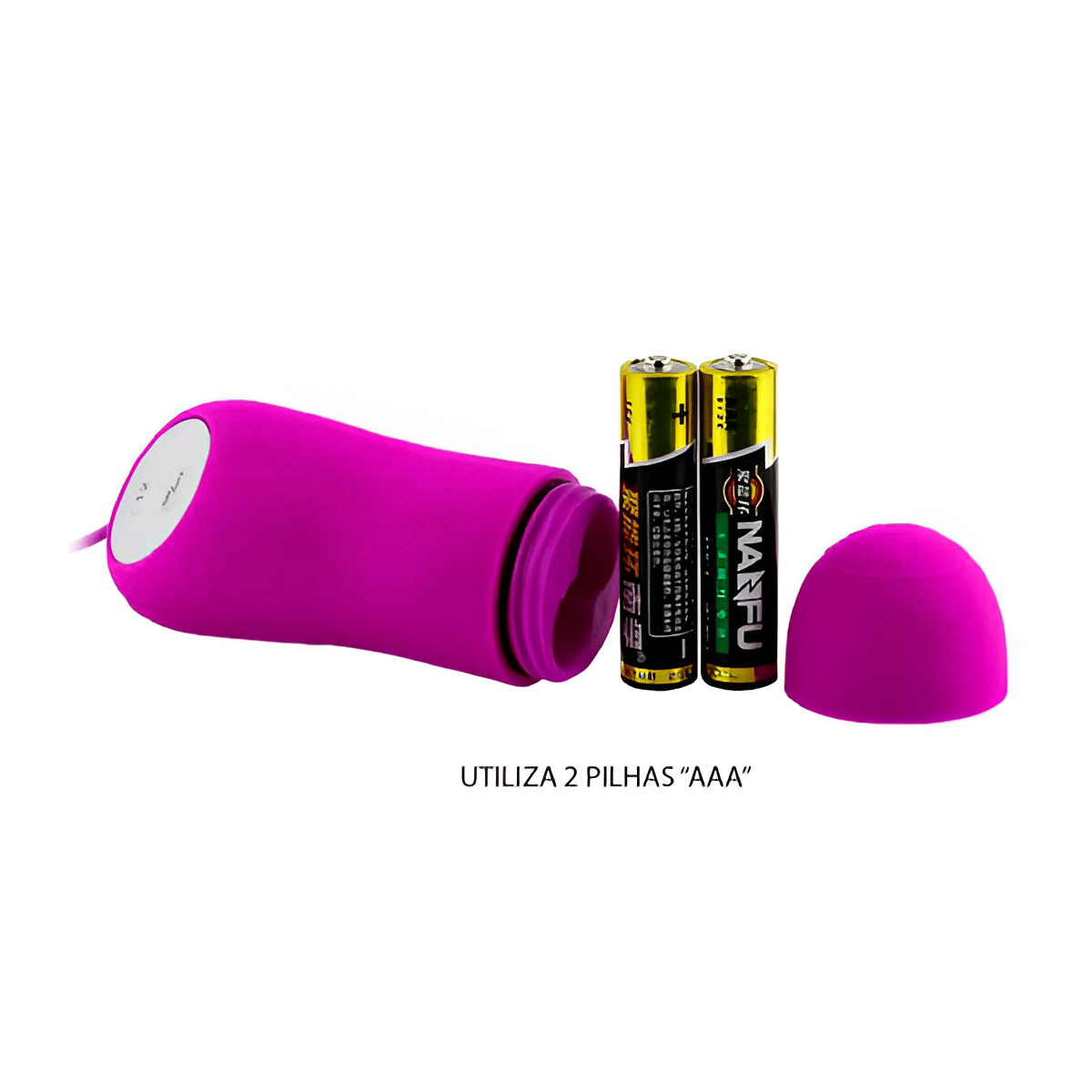 Cápsula Vibratória com 12 Modos de Vibrações, Controle Remoto com Fio e Texturas Anelares - Pleasure Shell | 8,8 x 3,1 cm - 3