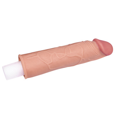Foto 2 do produto Capa Peniana Extensora em TPE Ultra Macio com Preenchimento na Ponta - Pleasure X-Tender Series | 17 x 4 cm | Disponivel em 2 Cores