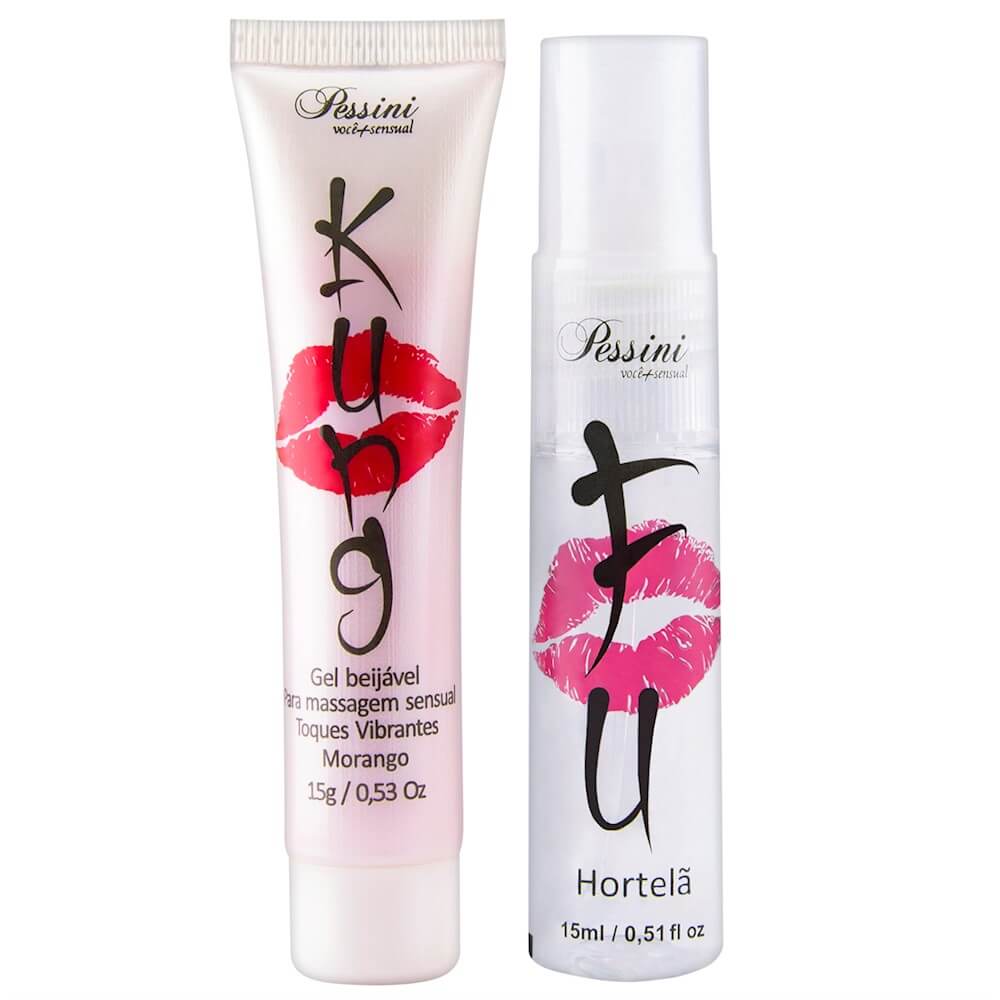Plics Kung Fu - Kit Para Sexo Oral com Gel Beijável e Aromatizante Bucal - Contém: 15 g e 15 ml - 2