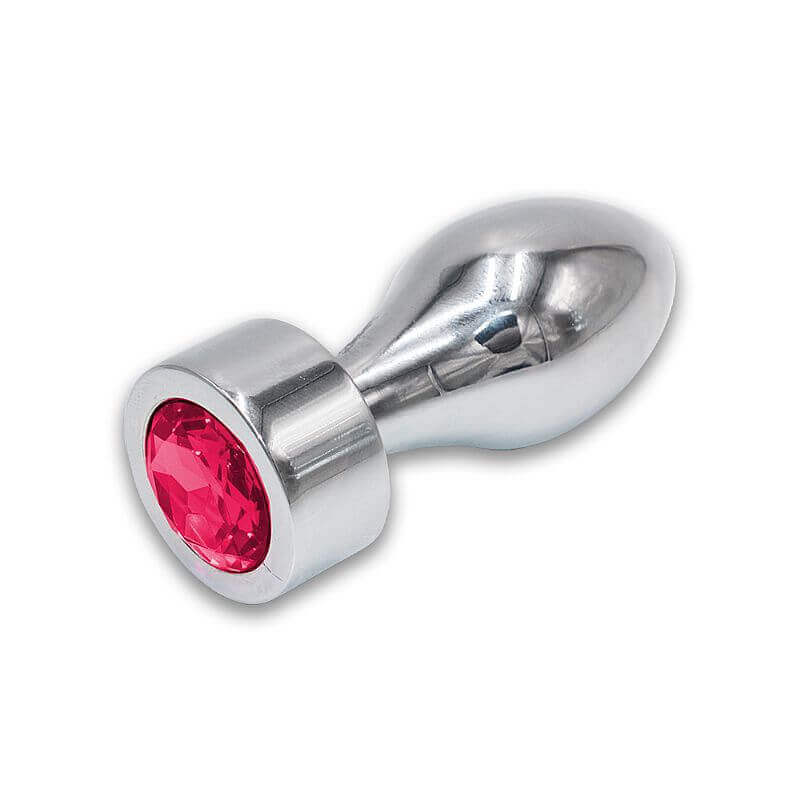 Plug Anal em Aço com Cristal Brilhante Tamanho P - Lust Metal Hive Pug | 7,8 x 2,9 cm | Disponível em 4 Cores - 10