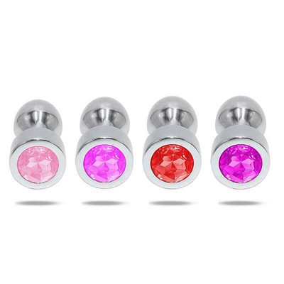 Foto 9 do produto Plug Anal em Aço com Cristal Brilhante Tamanho P - Lust Metal Hive Pug | 7,8 x 2,9 cm | Disponível em 4 Cores