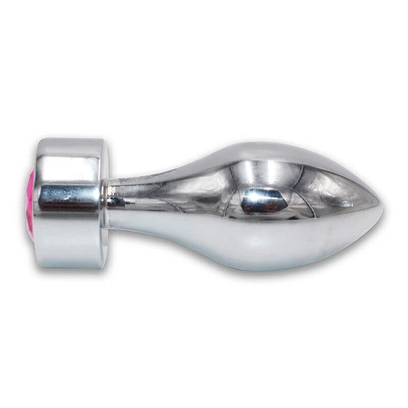 Plug Anal em Aço com Cristal Brilhante Tamanho P - Lust Metal Hive Pug | 7,8 x 2,9 cm | Disponível em 4 Cores - 12