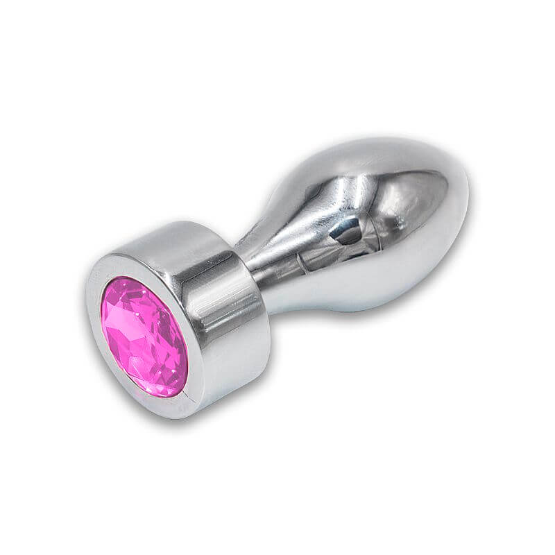 Plug Anal em Aço com Cristal Brilhante Tamanho P - Lust Metal Hive Pug | 7,8 x 2,9 cm | Disponível em 4 Cores - 7