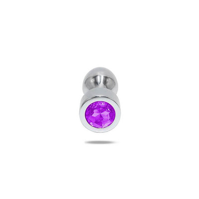 Foto 2 do produto Plug Anal em Aço com Cristal Brilhante Tamanho P - Lust Metal Hive Pug | 7,8 x 2,9 cm | Disponível em 4 Cores