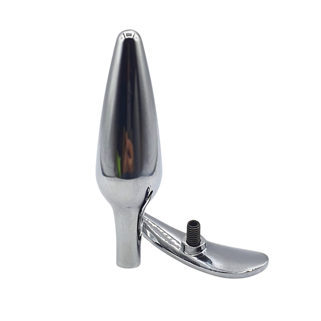 Plug Anal em Aço Inoxidável com Base Removível e Pedra Brilhante - SI | 9,7 x 2,7 cm | Disponível em 2 Cores - 3