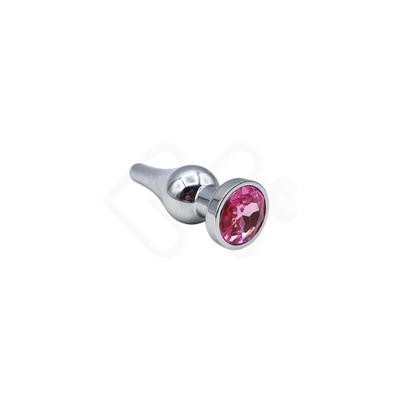 Foto 2 do produto Plug Anal em Aço Inoxidável com Detalhe de Joia na Base - Sexy Import | Tamanho: P | Disponível em 5 Cores