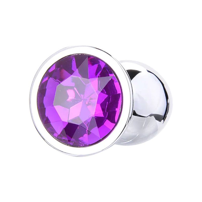 Plug Anal em Aço Inoxidável com Joia - Sexy Import | 4,7 x 2,7 cm | Disponível em 11 Cores - 1