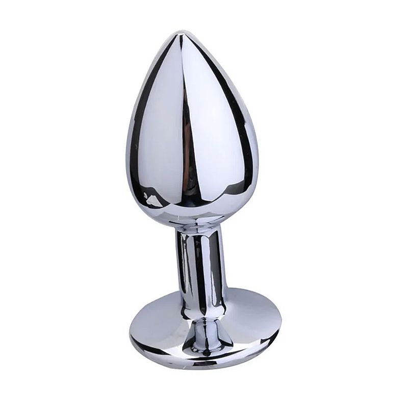 Plug Anal em Aço Inoxidável com Joia - Sexy Import | 4,7 x 2,7 cm | Disponível em 11 Cores - 12