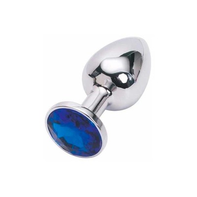 Foto 2 do produto Plug Anal em Aço Inoxidável com Joia - Sexy Import | 4,7 x 2,7 cm | Disponível em 11 Cores