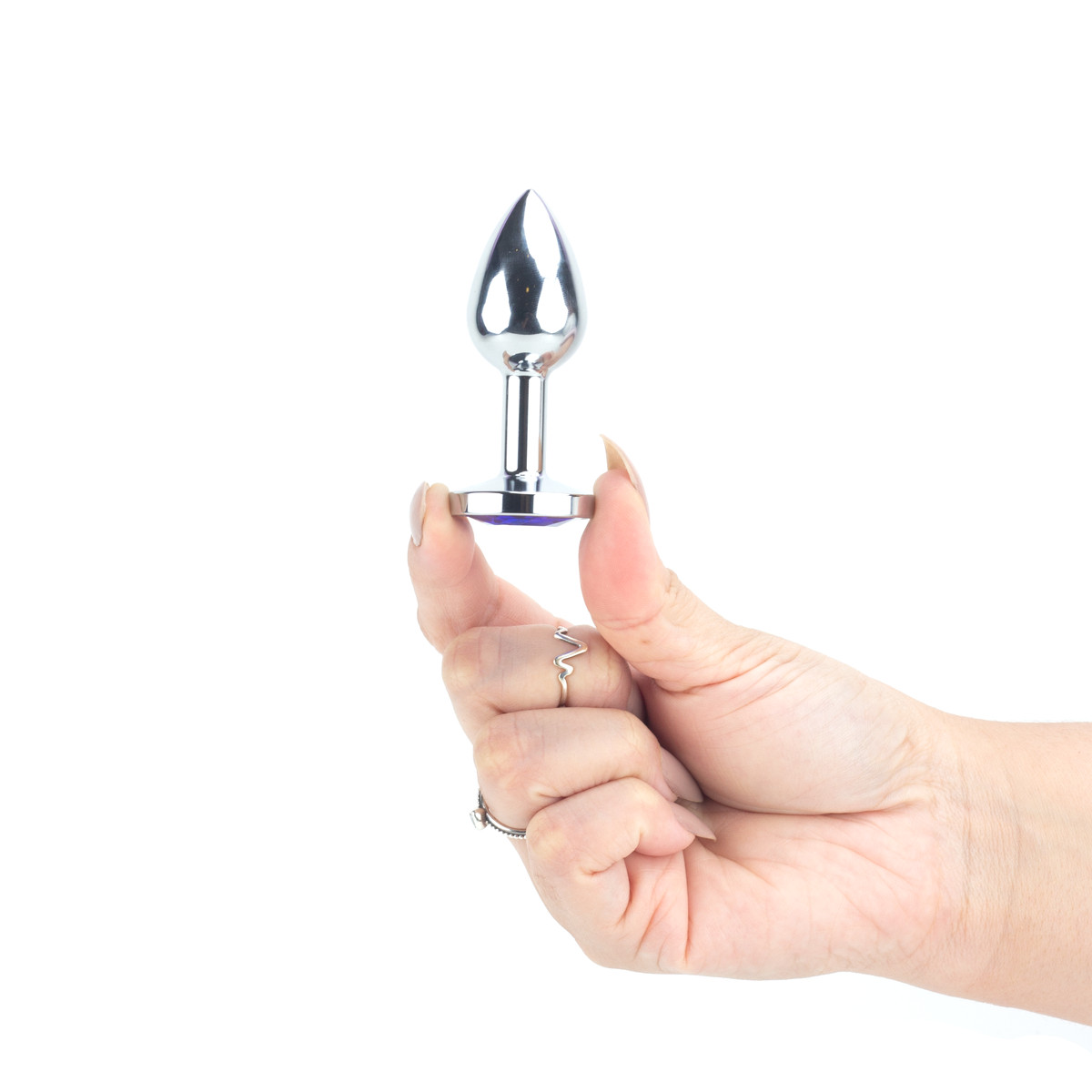 Plug Anal no Tamanho "P" em Aço Inoxidável com Joia - Sexy Import | 6 x 2,5 cm | Disponível em 11 Cores - 14