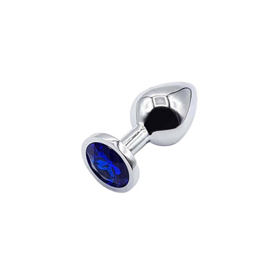 Foto 2 do produto Plug Anal Tamanho "M" em Aço Inoxidável com Joia - Sexy Import | 7 x 3,3 cm | Disponível em 10 Cores