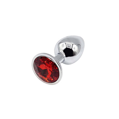 Foto 3 do produto Plug Anal Tamanho "M" em Aço Inoxidável com Joia - Sexy Import | 7 x 3,3 cm | Disponível em 10 Cores