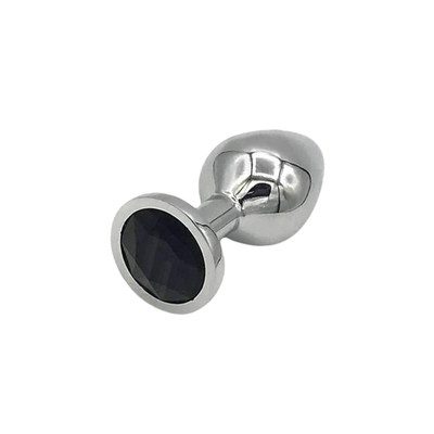Foto 6 do produto Plug Anal Tamanho "M" em Aço Inoxidável com Joia - Sexy Import | 7 x 3,3 cm | Disponível em 10 Cores