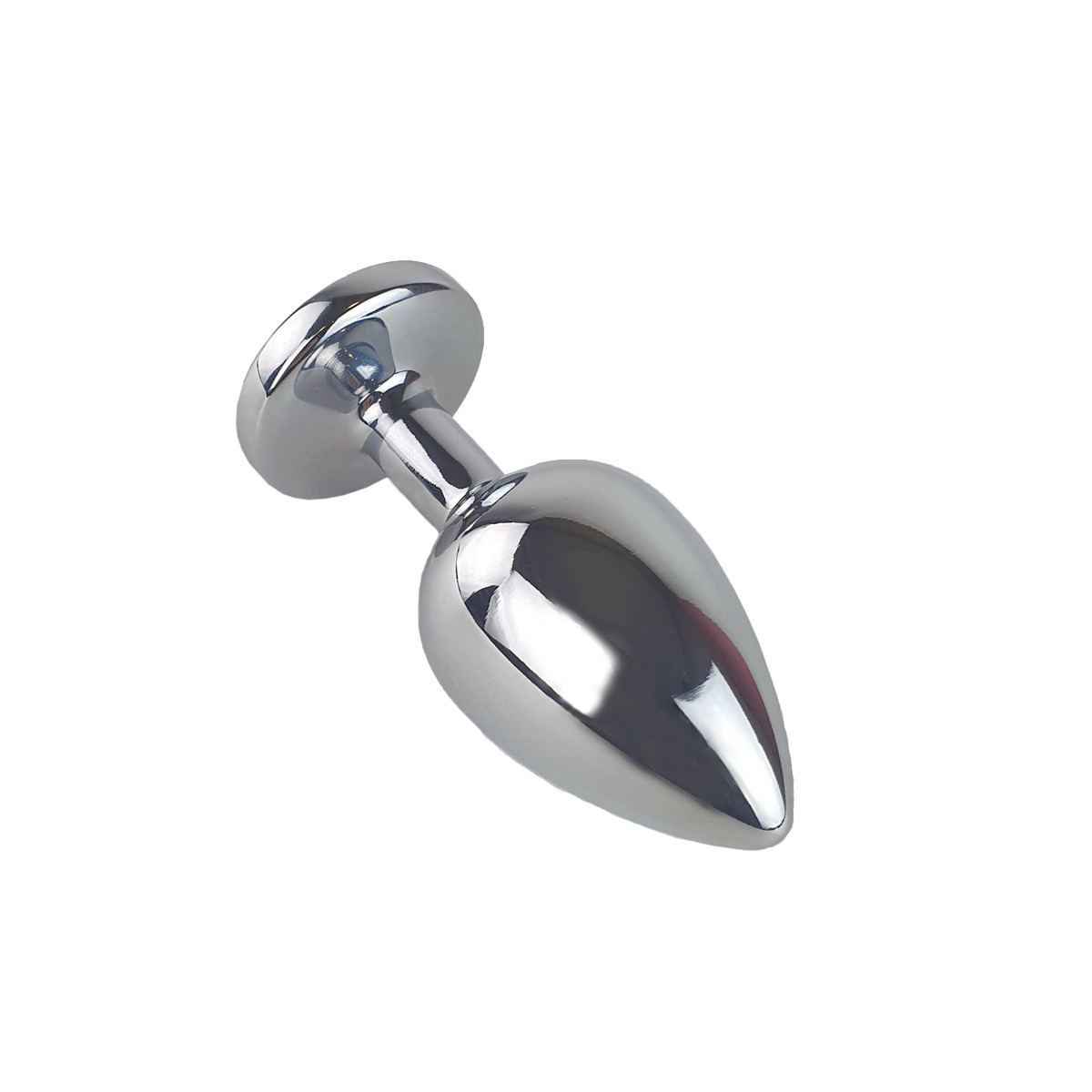 Plug Anal  "G" no Formato Cônico na cor Prata em Aço Inoxidável e Joia - 9 x 3,9 cm | Disponível em 11 Cores - 13