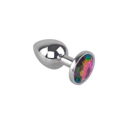 Foto 5 do produto Plug Anal "G" em Aço Inoxidável com Joia - Sexy Import | 8 x 4 cm | Disponível em 10 Cores