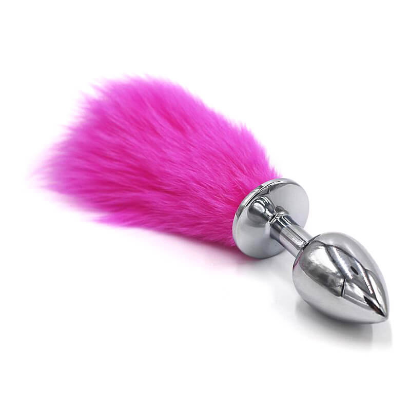 Plug Anal em Aço Inoxidável com Rabo de Raposa Artificial - Tamanho: P | Disponível em 5 Cores - 3