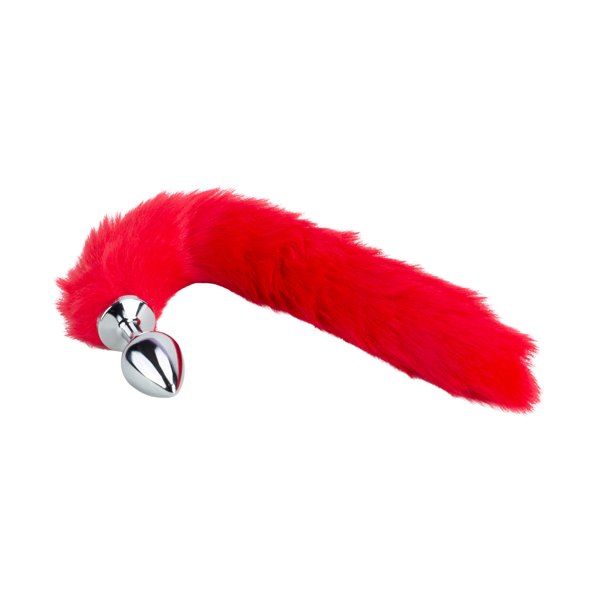 Plug Anal em Aço Tamanho "M" com Rabo de Raposa - SI | 7,2 x 3,4 cm | 39 cm - 1