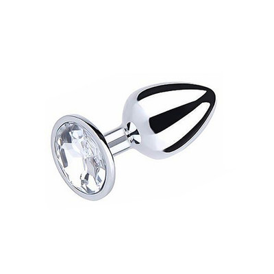 Foto 7 do produto Plug Anal em Alumínio Polido com Detalhe de Joia na Base - Pleasure Dreams | Disponível em 2 Tamanhos e 5 Cores