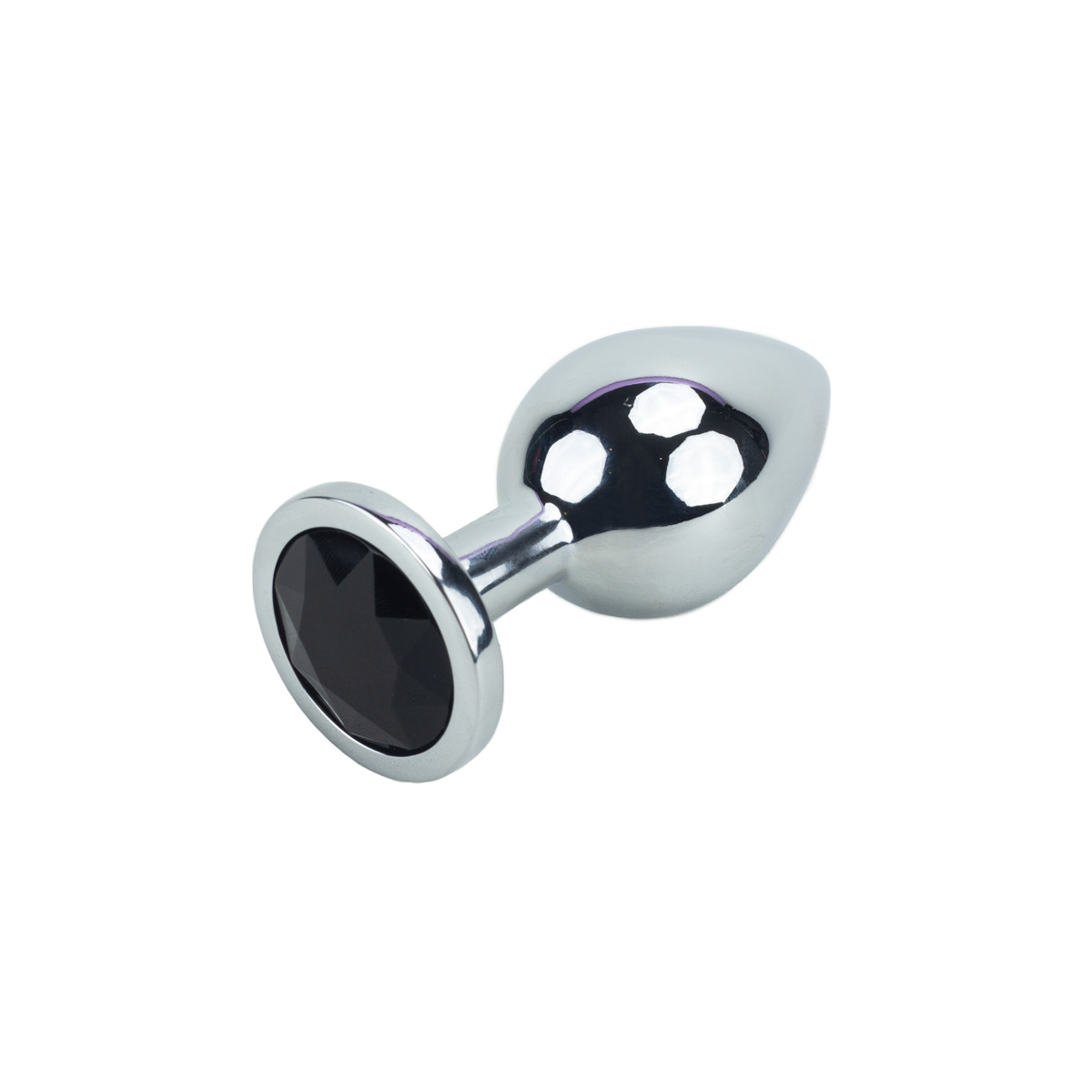Plug Anal Tamanho "P" em Alumínio Polido com Detalhe de Joia na Base | 5,5 x 2,5 cm | Disponível em 13 Cores - 3