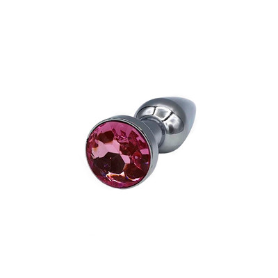 Foto 3 do produto Plug Anal Cônico em Metal com Joia em sua Base - Anal Plug Stainless | 9,5 x 2,8 cm | Disponível em 3 Cores