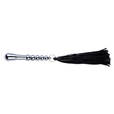 Foto 2 do produto Plug Anal com Chicote e Franja em Camurça - Bondage Kits | 16 x 2,6 cm