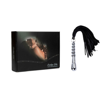 Plug Anal com Chicote e Franja em Camurça - Bondage Kits | 16 x 2,6 cm