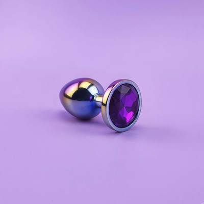Plug Anal Colorido "G" no Formato Cônico com Detalhe de Pedra Brilhante na Base - Sexy Import | 9,4 x 3,9 cm | Disponível em 5 Cores