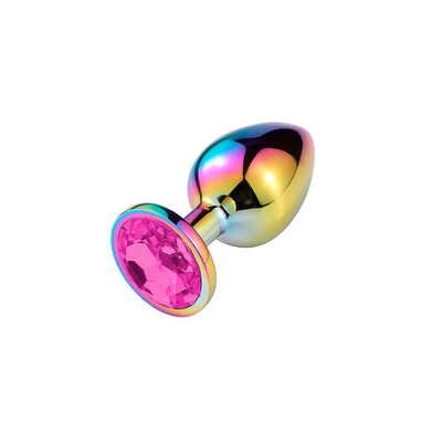 Foto 4 do produto Plug Anal Colorido "G" no Formato Cônico com Detalhe de Pedra Brilhante na Base - Sexy Import | 9,4 x 3,9 cm | Disponível em 5 Cores
