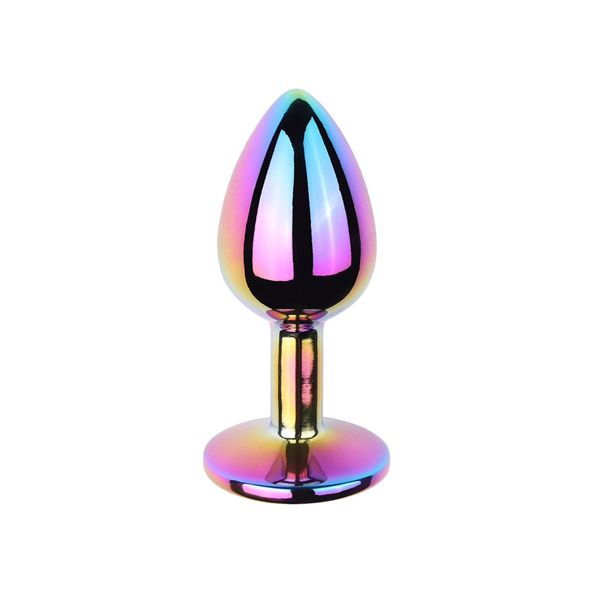 Plug Anal Colorido "P" no Formato Cônico com Detalhe de Pedra Brilhante na Base - Vip Mix | 5,6 x 2,6 cm | Disponível em 6 Cores - 8