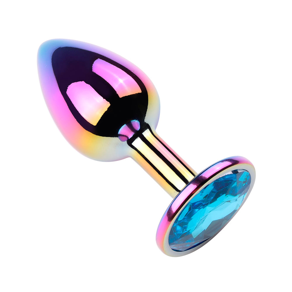 Plug Anal Colorido "M" no Formato Cônico com Detalhe de Pedra Brilhante na Base - Vip Mix | 7,1 x 3,3 cm | Disponível em 5 Cores - 4