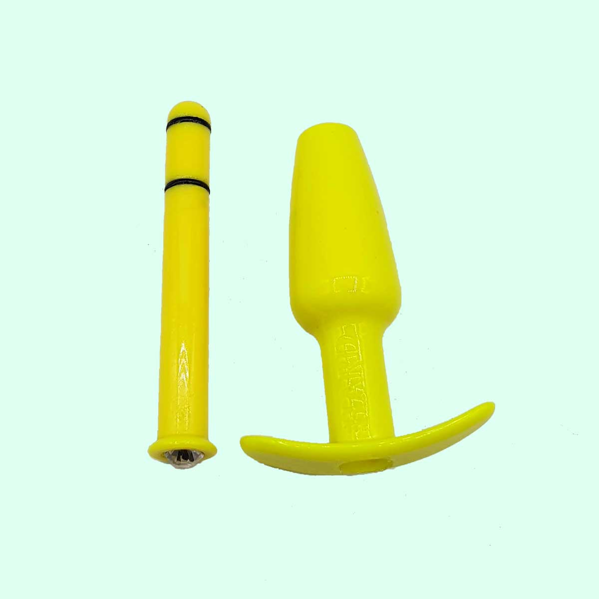 Plug Anal com Compartimento para Lubrificante e Pedra Brilhante na Base - Hard Splash | 9,5 x 3 cm | Disponível em 7 Cores - 15