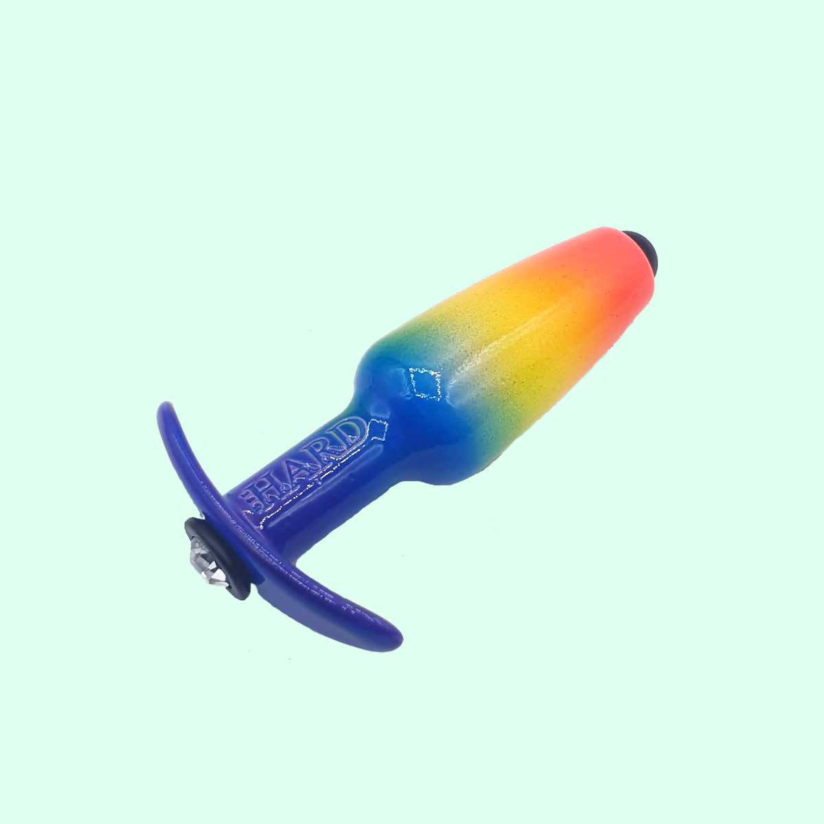 Plug Anal com Compartimento para Lubrificante e Pedra Brilhante na Base - Hard Splash | 9,5 x 3 cm | Disponível em 7 Cores - 12