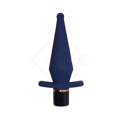 Foto 2 do produto Plug Anal Cônico com 10 Modos de Vibração e Carregamento Magnético - Topo Toys Triangular | 9,4 x 3,4 cm
