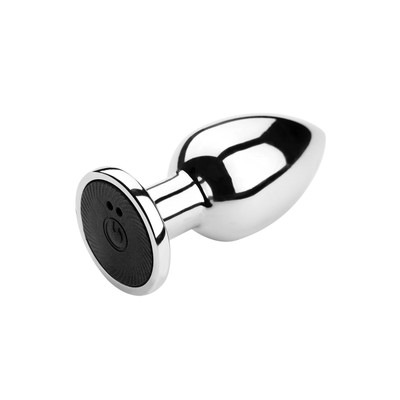 Foto 7 do produto Plug Anal Cônico com 10 Modos de Vibração, Controle Remoto Sem Fio e Carregamento Via Cabo USB Magnético - Massager | 6 x 2,7 cm