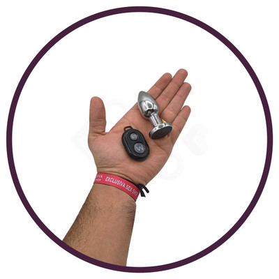 Plug Anal Cônico com 10 Modos de Vibração, Controle Remoto Sem Fio e Carregamento Via Cabo USB Magnético - Massager | 6 x 2,7 cm