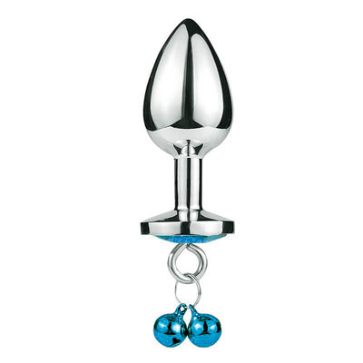 Foto 9 do produto Plug Anal ''G'' com Formato Cônico em Aço e Joia na Base com Sino - Anal Plug Stainless | 8 x 4 cm | Disponível em 3 Cores