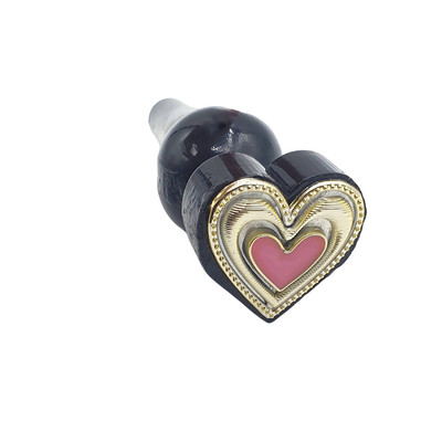 Foto 1 do produto Plug Anal Cônico com Base Achatada em Forma de Coração - InNamorata Heart Silicone | 9,2 x 3,7 cm