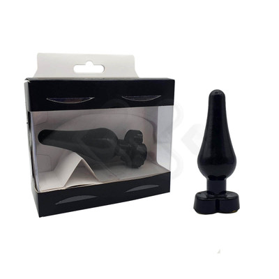 Foto 2 do produto Plug Anal Cônico com Base Achatada em Forma de Coração - InNamorata Heart Silicone | 9,2 x 3,7 cm