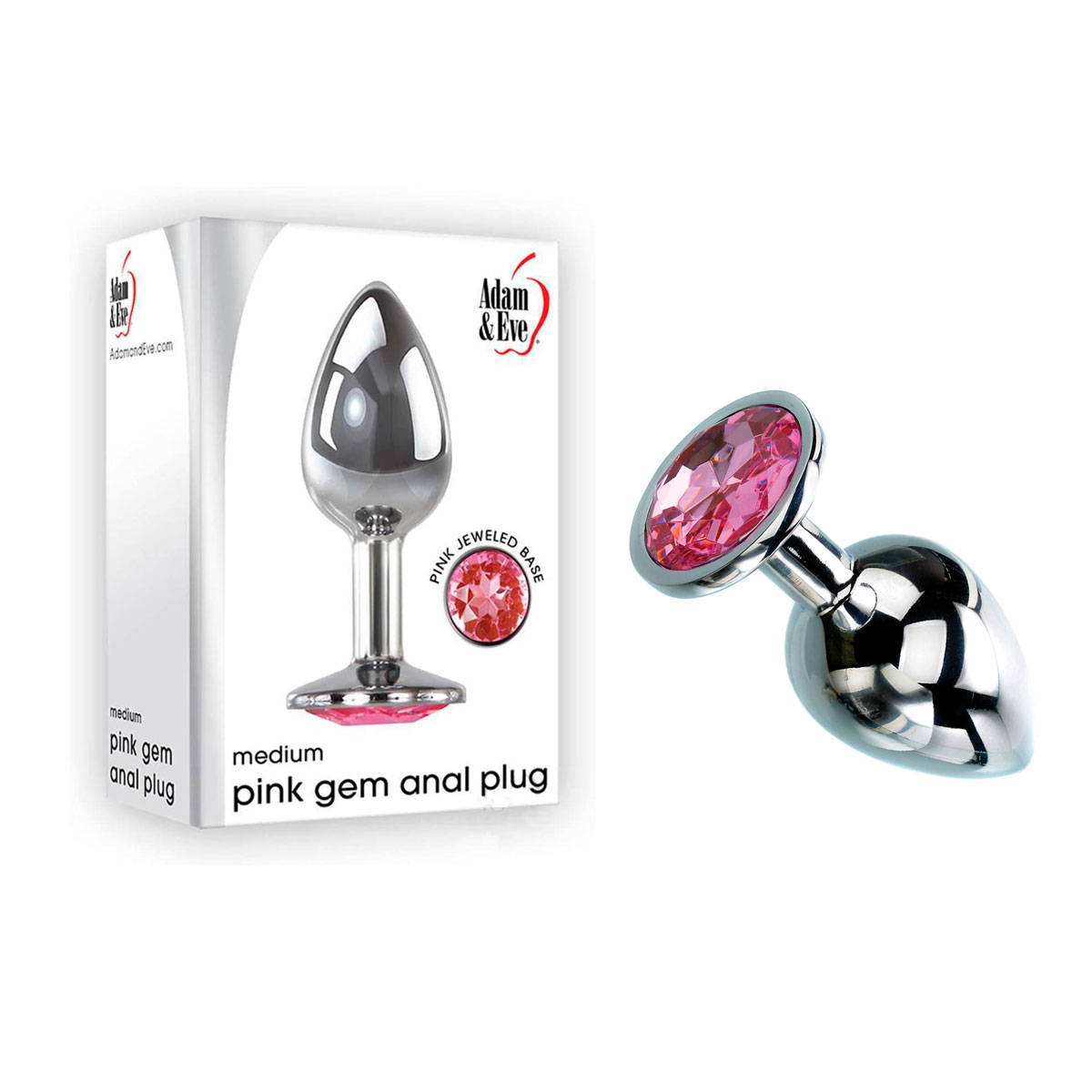 Plug Anal Cônico "G" em Metal com Detalhe de Joia na Base - Adam & Eve Large Gem Anal Plug | 7,9 x 3,8 cm | Disponível em 2 Cores - 5