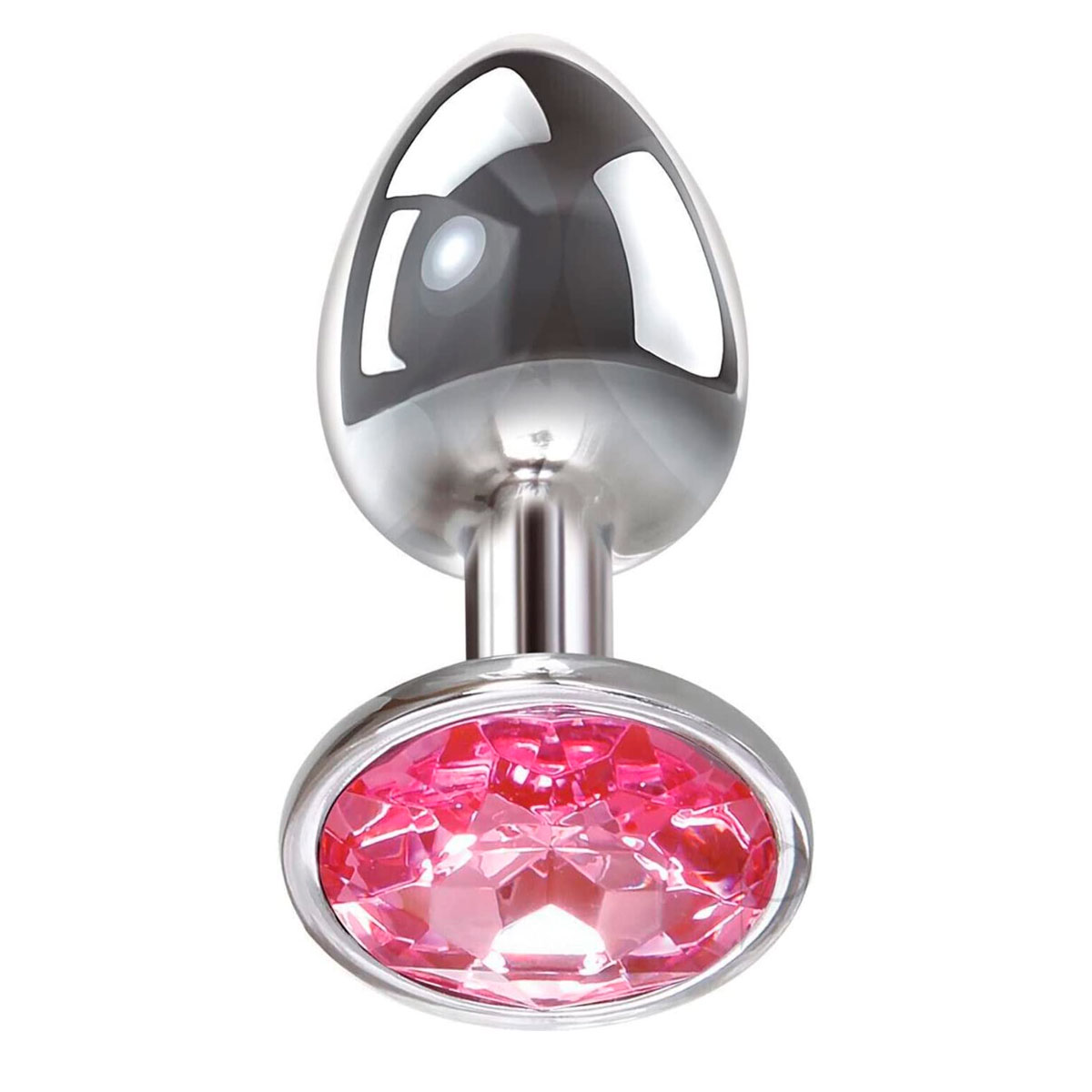 Plug Anal Cônico "G" em Metal com Detalhe de Joia na Base - Adam & Eve Large Gem Anal Plug | 7,9 x 3,8 cm | Disponível em 2 Cores - 6