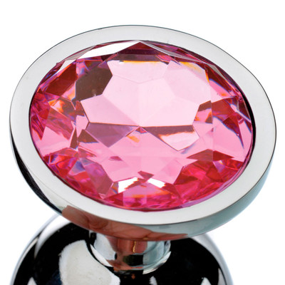 Foto 7 do produto Plug Anal Cônico "G" em Metal com Detalhe de Joia na Base - Adam & Eve Large Gem Anal Plug | 7,9 x 3,8 cm | Disponível em 2 Cores