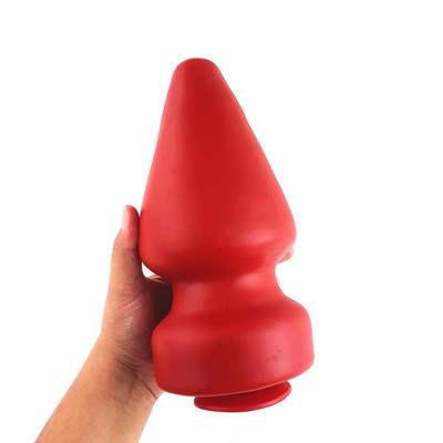 Plug Anal Cônico Gigante Liso com Ventosa - Adão & Eva | 20,5 x 11,2 cm | Disponível em 2 Cores
