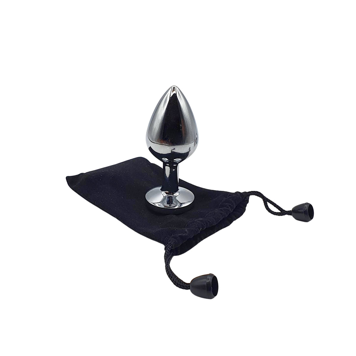 Plug Anal Cônico "M" em Metal com Detalhe de Joia na Base - Adam & Eve Medium Gem Anal Plug | 6,8 x 3,3 cm | Disponível em 2 Cores - 3