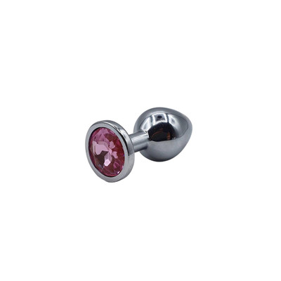 Foto 6 do produto Plug Anal Cônico "M" em Metal com Detalhe de Joia na Base - Adam & Eve Medium Gem Anal Plug | 6,8 x 3,3 cm | Disponível em 2 Cores