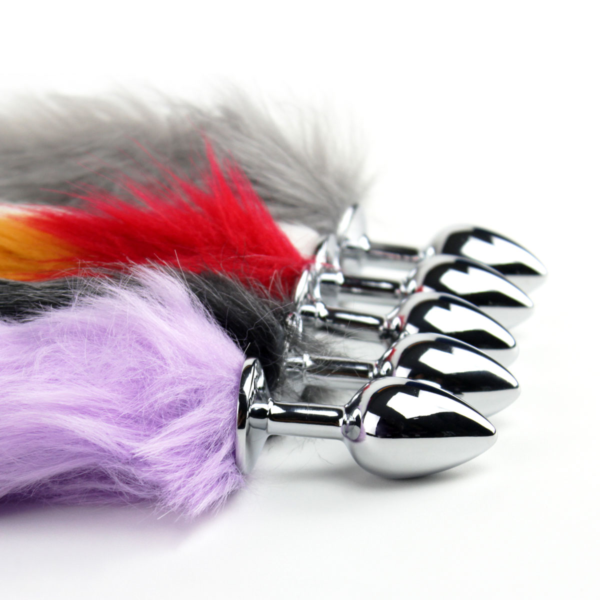 Plug Anal Cônico em Metal com Cauda de Raposa - 3R Import | Disponível em 7 Cores - 2