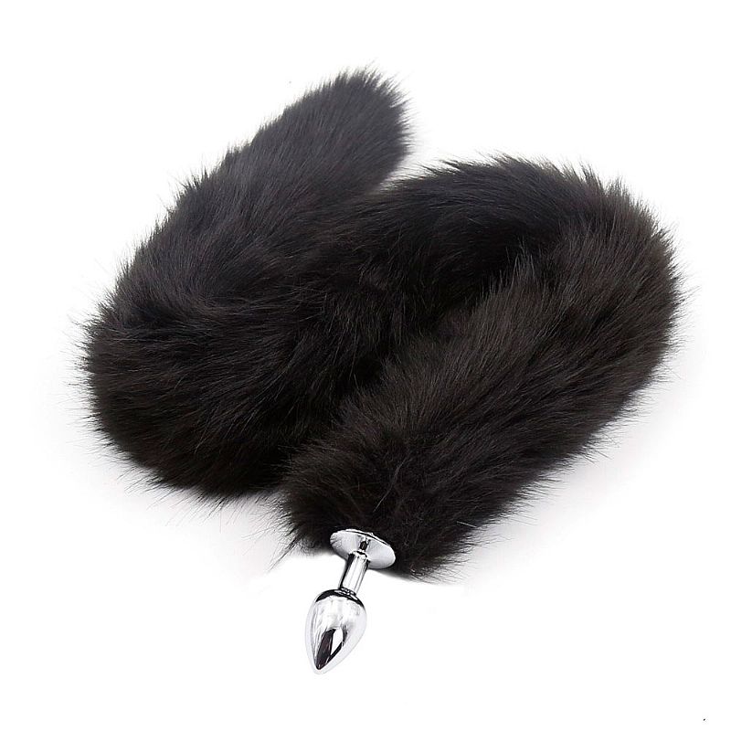 Plug Anal Cônico de Metal com Rabo Longo - Sexy Import | 5,4 x 2,6 cm | Disponível em 2 Cores - 2