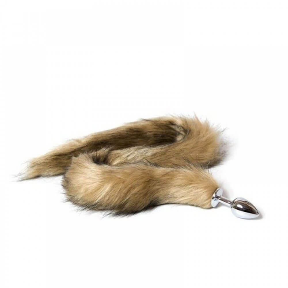 Plug Anal Cônico de Metal com Rabo Longo - Sexy Import | 5,4 x 2,6 cm | Disponível em 2 Cores - 4